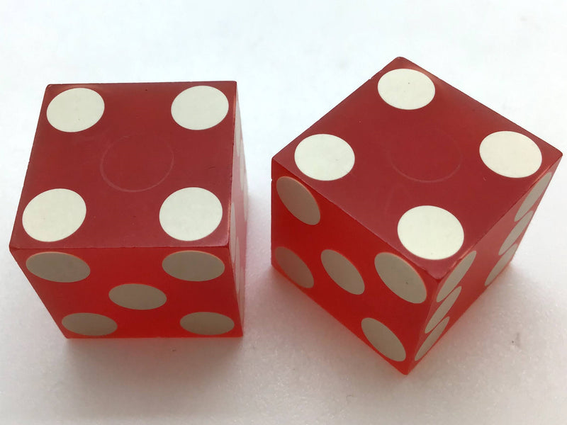 Frontier Casino Las Vegas Nevada Red Dice Pair Vintage