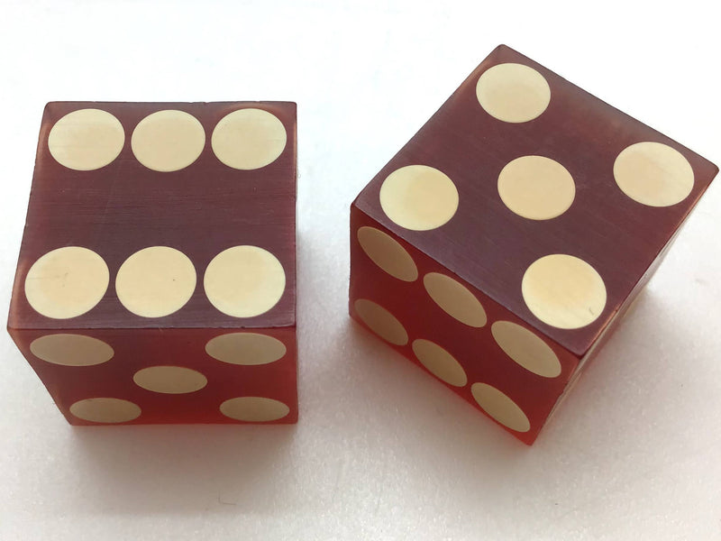 Frontier Casino Las Vegas Nevada Red Dice Pair Vintage