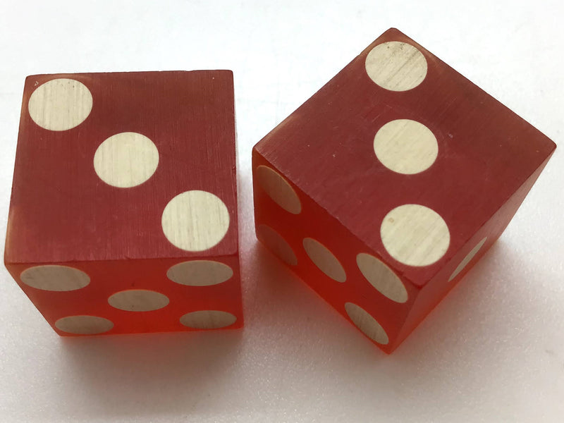 Hacienda Casino Las Vegas Nevada Red Dice Pair Vintage