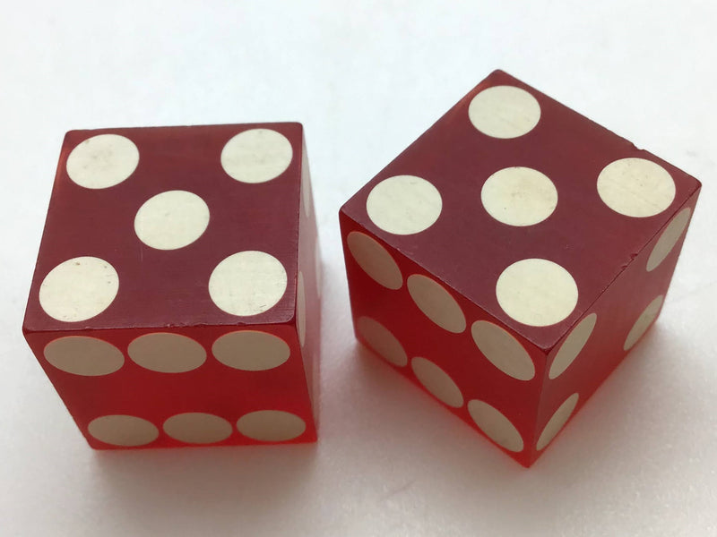 Hacienda Casino Las Vegas Nevada Red Dice Pair Vintage