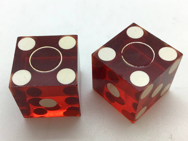 Harold's Club Casino Reno Nevada Red Dice Pair Vintage