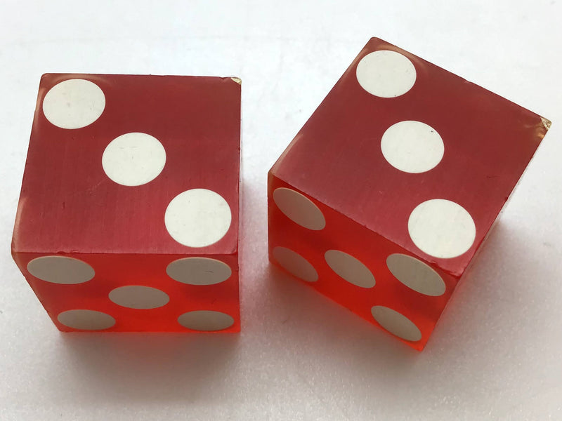 Holiday Casino Las Vegas Nevada Red Dice Pair Vintage