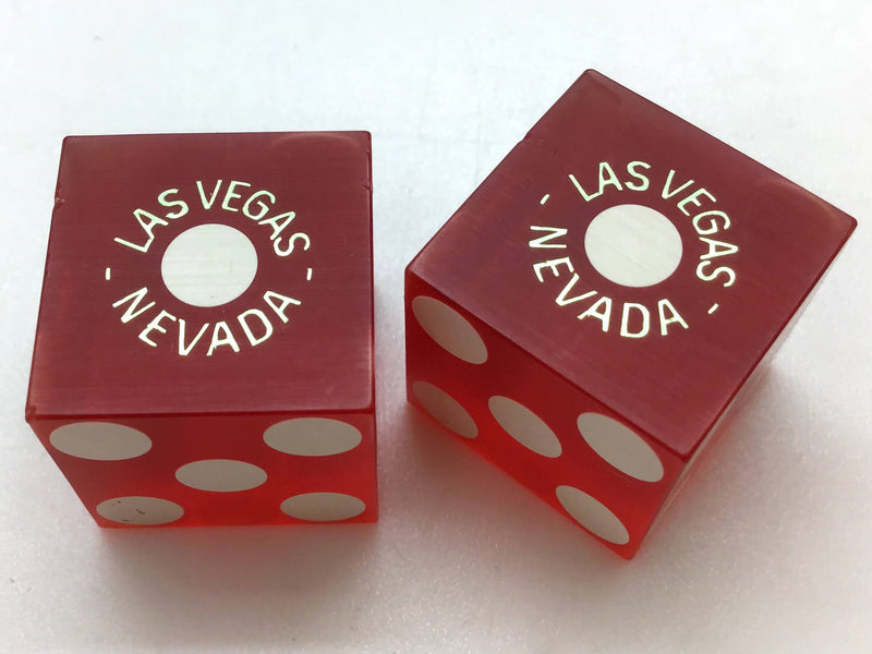 Holiday Casino Las Vegas Nevada Red Dice Pair Vintage