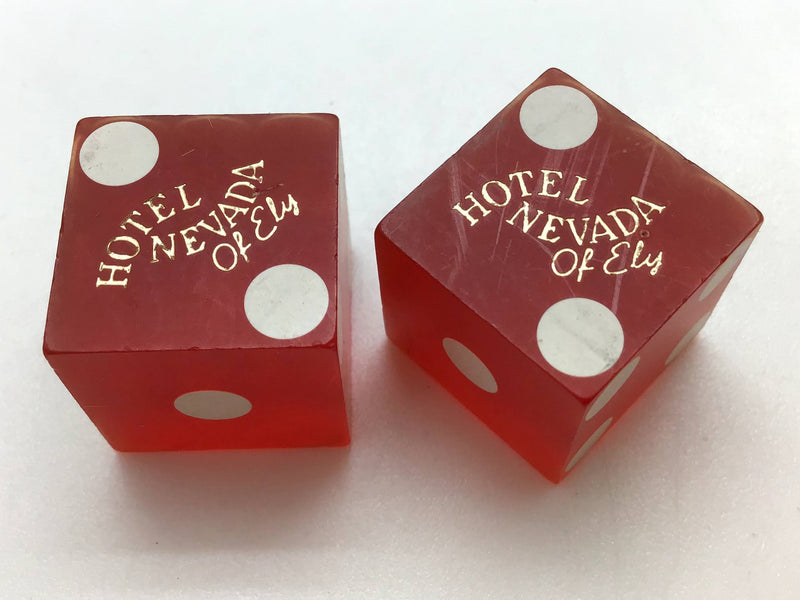 Hotel Nevada Ely Nevada Red Dice Pair Vintage