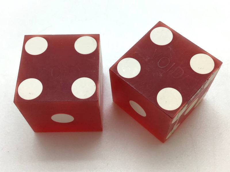 Hotel San Remo Nevada Red Dice Pair Vintage