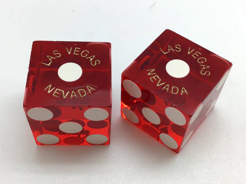 M Resort Las Vegas Nevada Red Dice Pair Matching Numbers