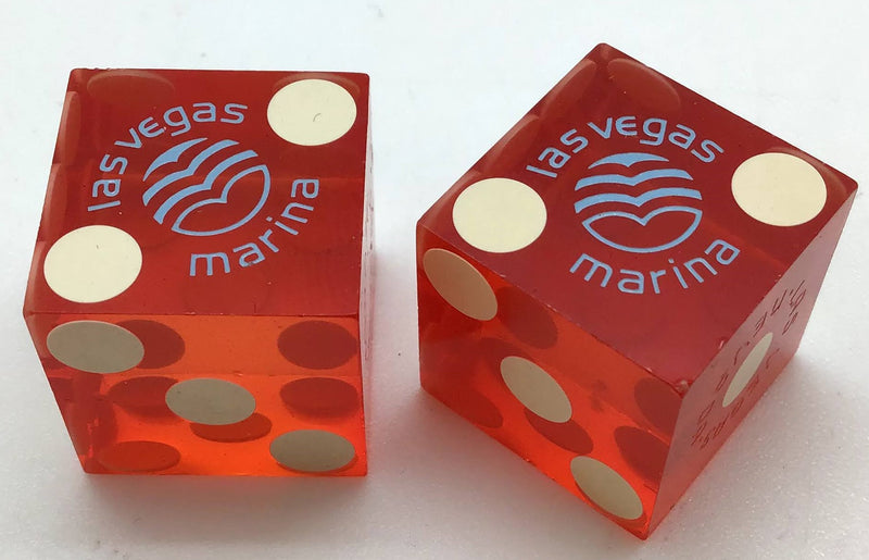 Marina Las Vegas Nevada Red Dice Pair