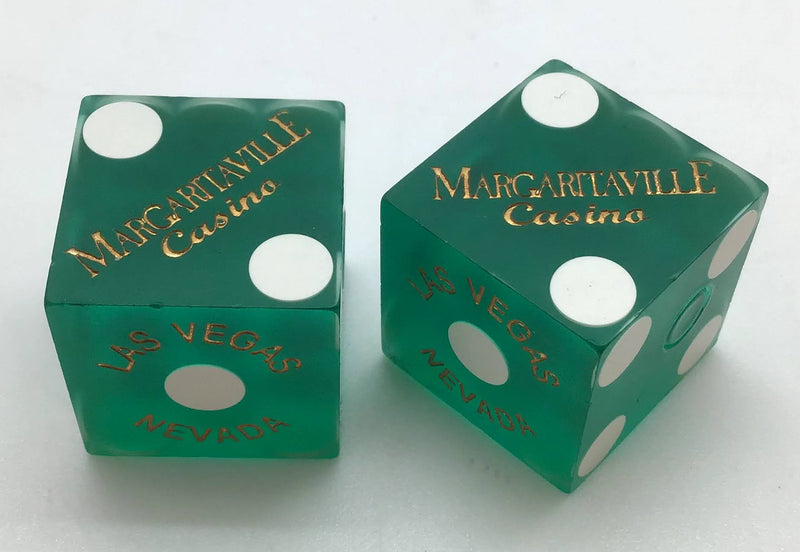 Margaritaville Las Vegas Nevada Green Dice Pair