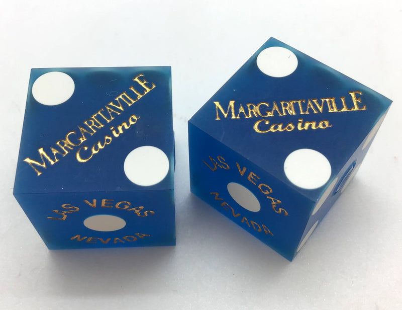 Margaritaville Las Vegas Nevada Blue Dice Pair