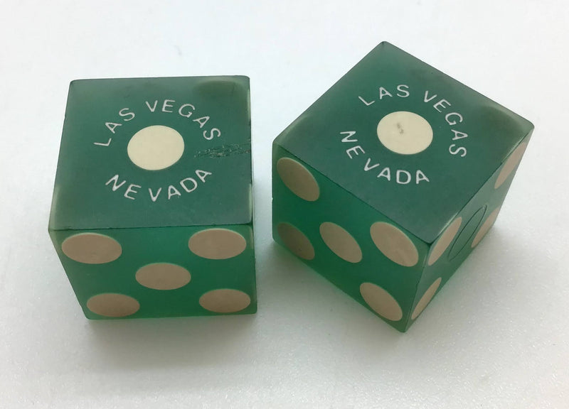 Maxim Casino Las Vegas Nevada Green Dice Pair Matching Numbers