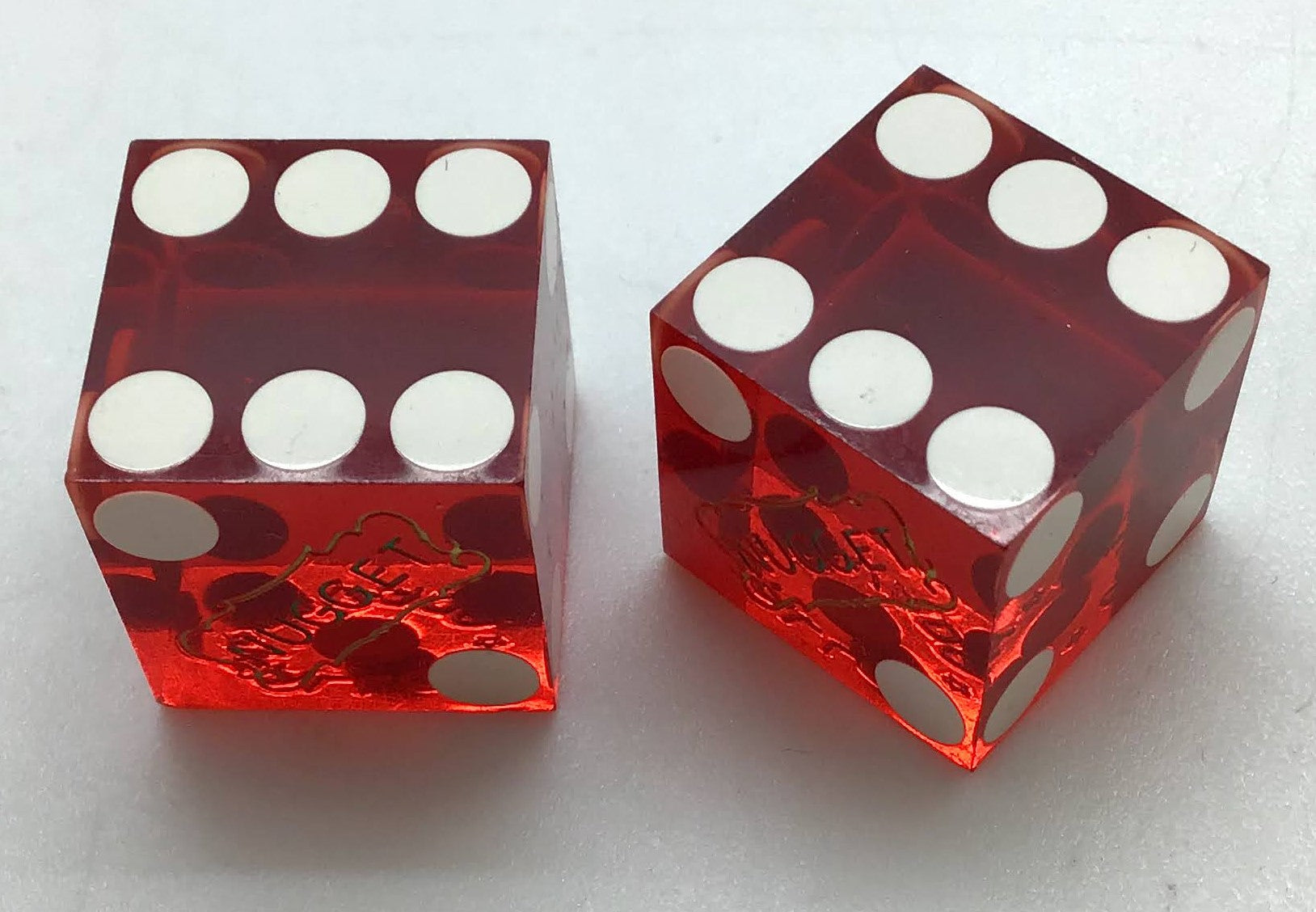 Fallon Nugget Fallon Nevada Dice Pair Red