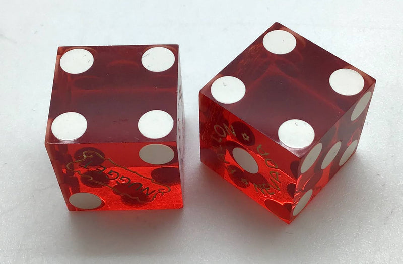 Fallon Nugget Fallon Nevada Dice Pair Red