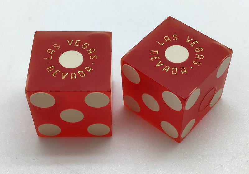 O'Sheas Casino Las Vegas Nevada Dice Pair Red