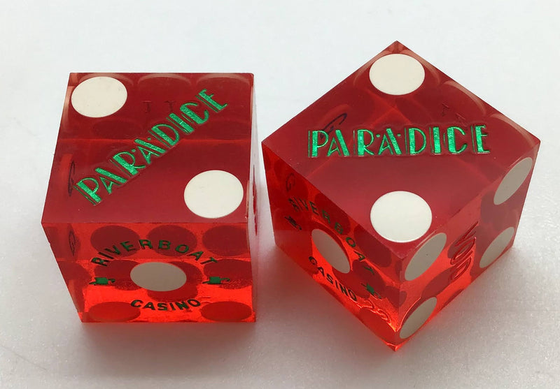 Par-A-Dice Casino East Peoria Illinois Dice Pair Red