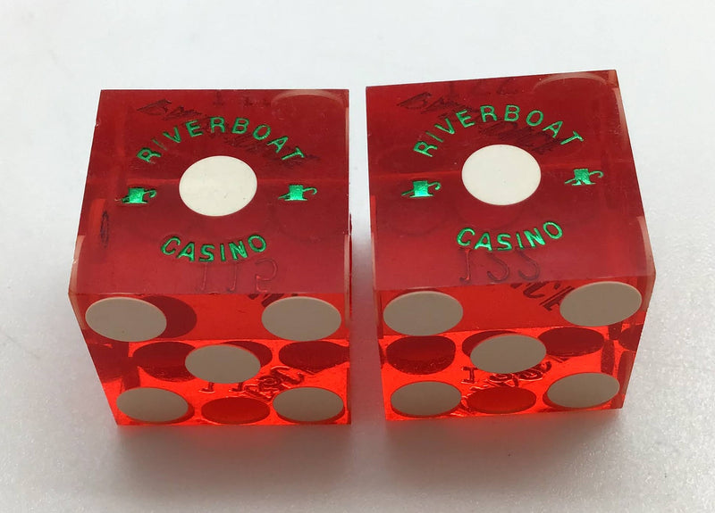 Par-A-Dice Casino East Peoria Illinois Dice Pair Red