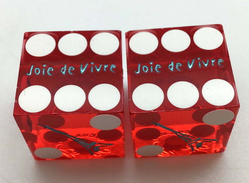 Paris Casino Las Vegas Nevada Dice Pair Red