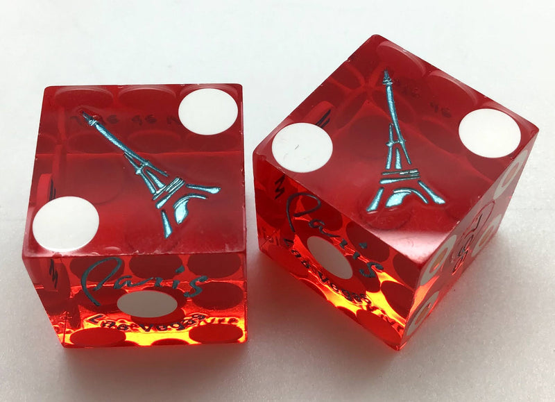 Paris Casino Las Vegas Nevada Dice Pair Red