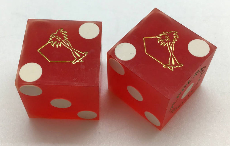 Peppermill Casino Mesquite Nevada Dice Pair Red