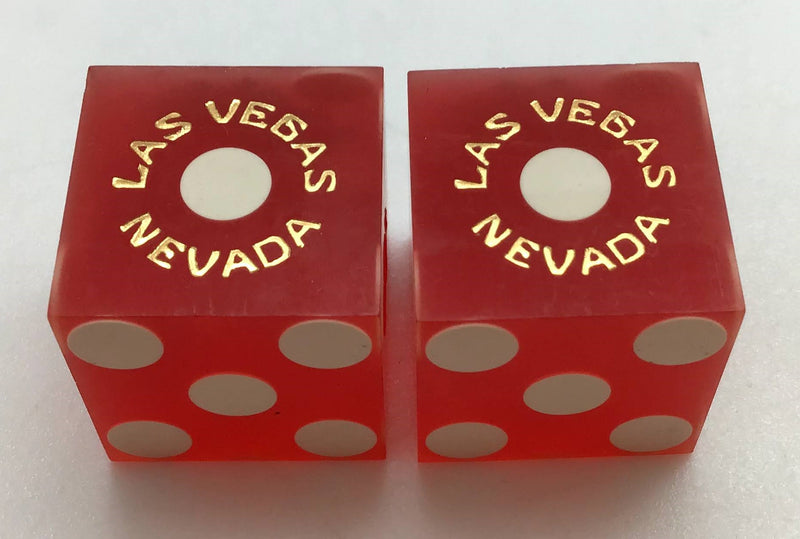 Pioneer Club Hotel and Casino Las Vegas Nevada Dice Pair Red