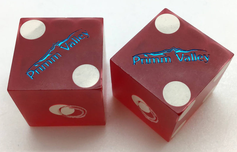 Primm Valley Casino Primm Nevada Dice Pair Red