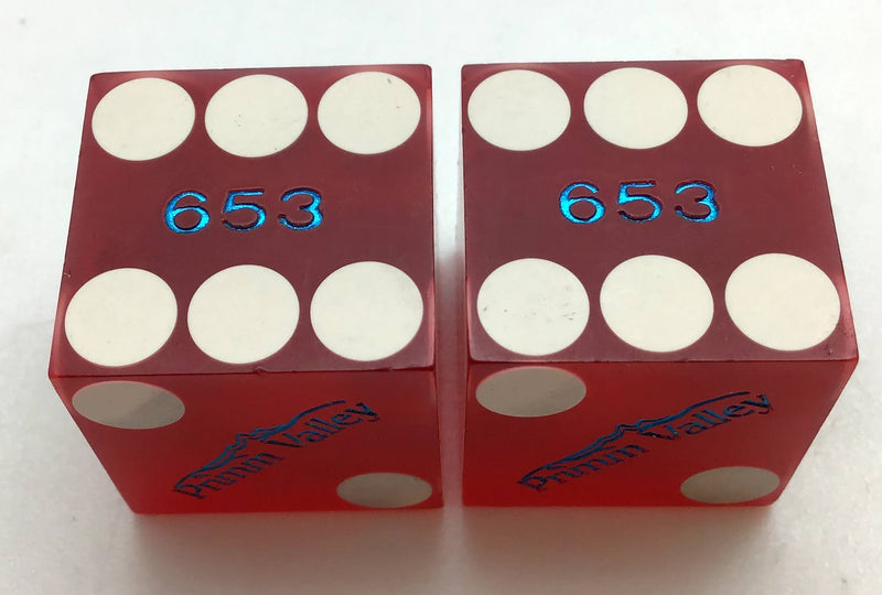 Primm Valley Casino Primm Nevada Dice Pair Red