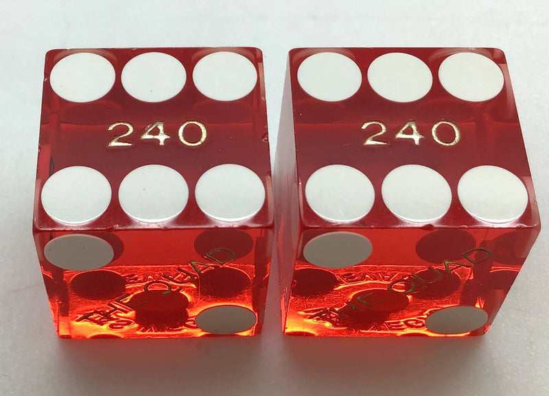 The Quad Casino Las Vegas Nevada Dice Pair Red