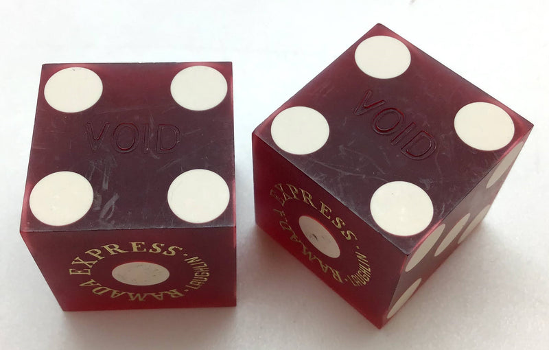 Ramada Express Casino Las Vegas Nevada Dice Pair Red