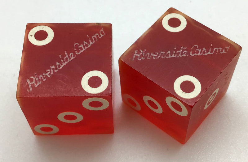 Riverside Casino Laughlin Nevada Dice Pair Red