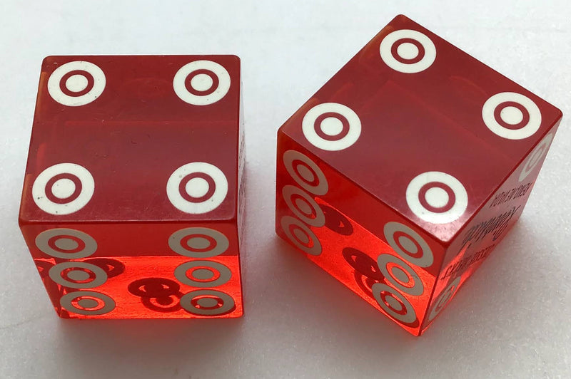 Riverside Casino Laughlin Nevada Dice Pair Red