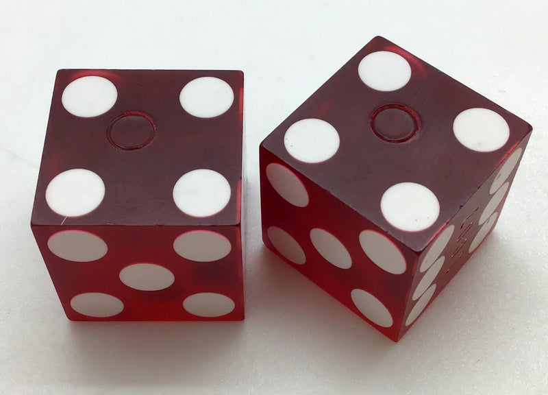 River Palms Casino Laughlin Nevada Dice Pair Red