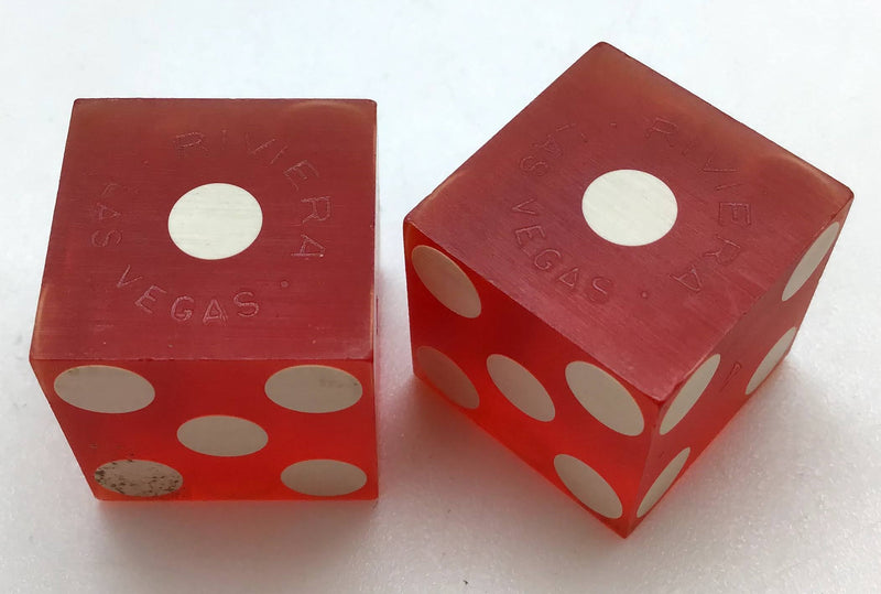 Riviera Casino Las Vegas Nevada Dice Pair Red