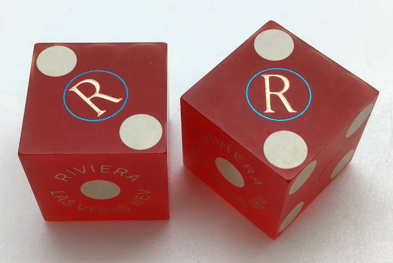 Riviera Casino Las Vegas Nevada Dice Pair Red