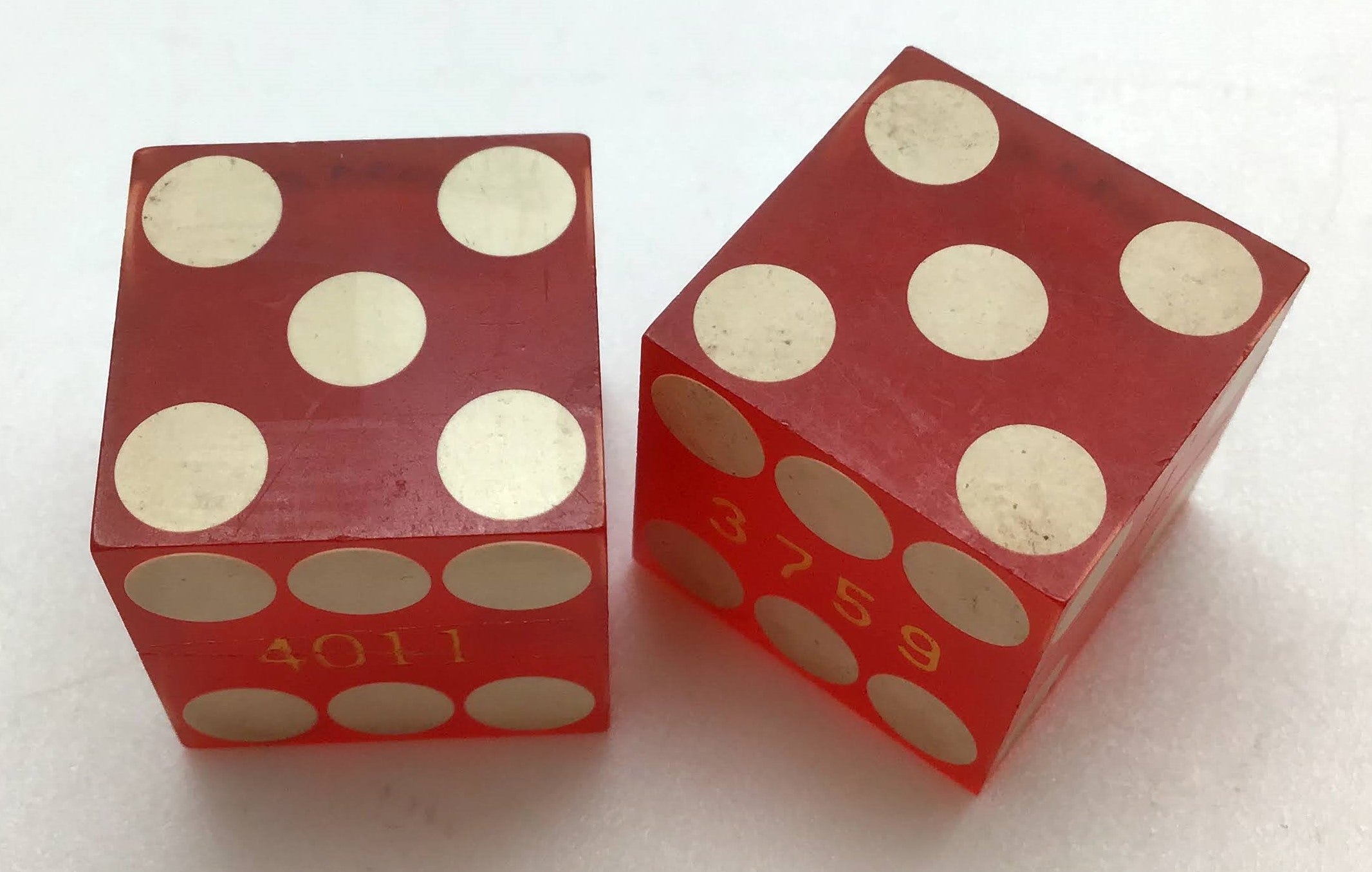 Royal Inn Casino Las Vegas Nevada Dice Pair Red