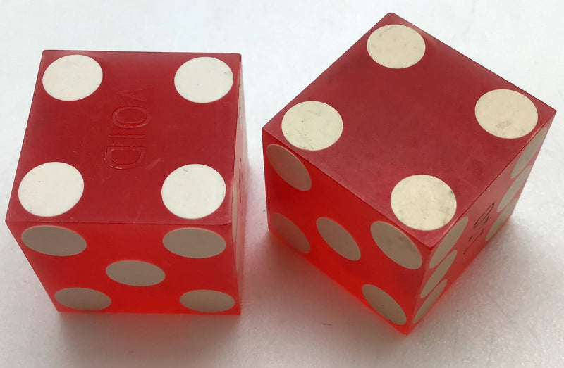 Saddle West Casino Pahrump Nevada Dice Pair Red