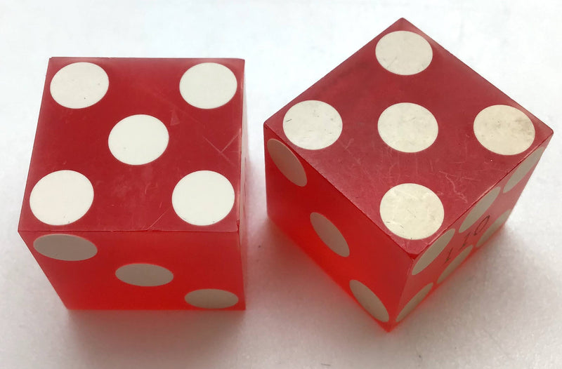 Saddle West Casino Pahrump Nevada Dice Pair Red