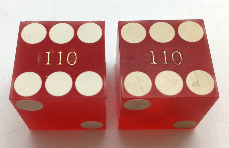 Saddle West Casino Pahrump Nevada Dice Pair Red