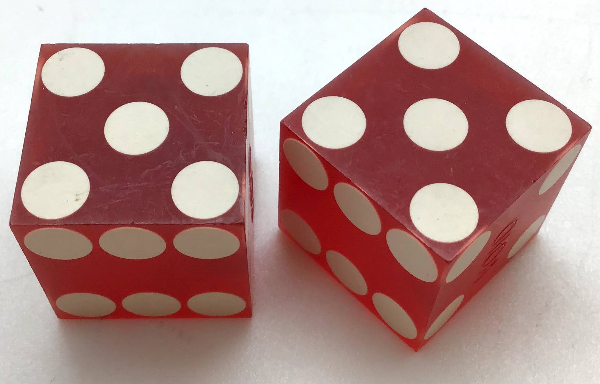 Sam's Town Casino Las Vegas Nevada Dice Pair Red