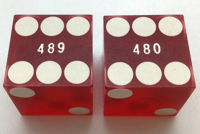 Sam's Town Casino Las Vegas Nevada Dice Pair Red