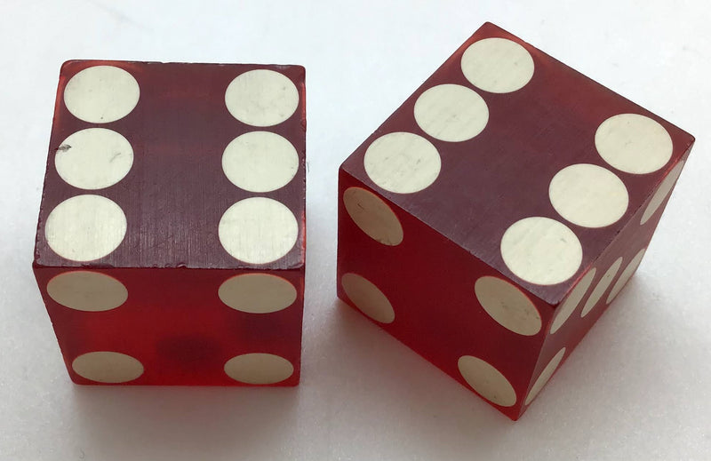 Sands Casino Las Vegas Nevada Dice Pair Red