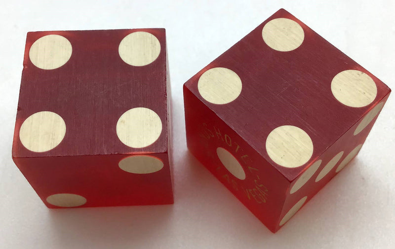 Sands Casino Las Vegas Nevada Dice Pair Red