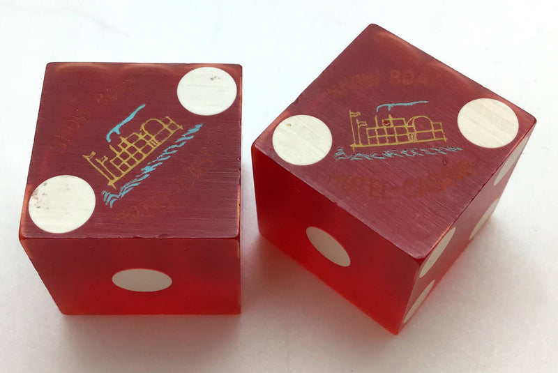 Showboat Casino Atlantic City NJ Dice Pair Red