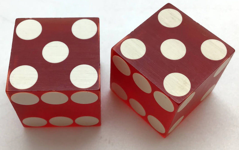 Showboat Casino Atlantic City NJ Dice Pair Red