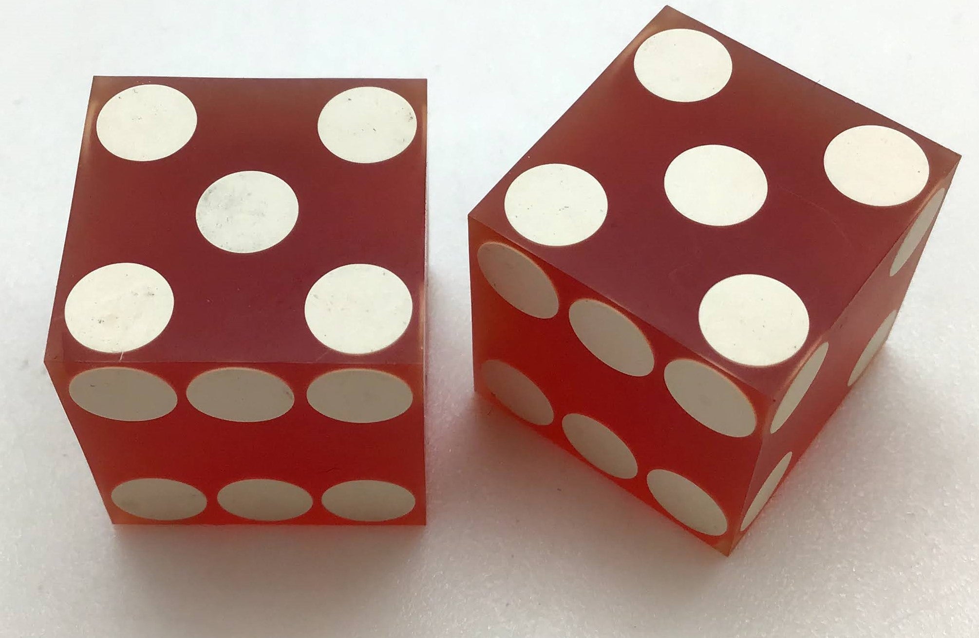 Silver City Casino Las Vegas Nevada Dice Pair Red