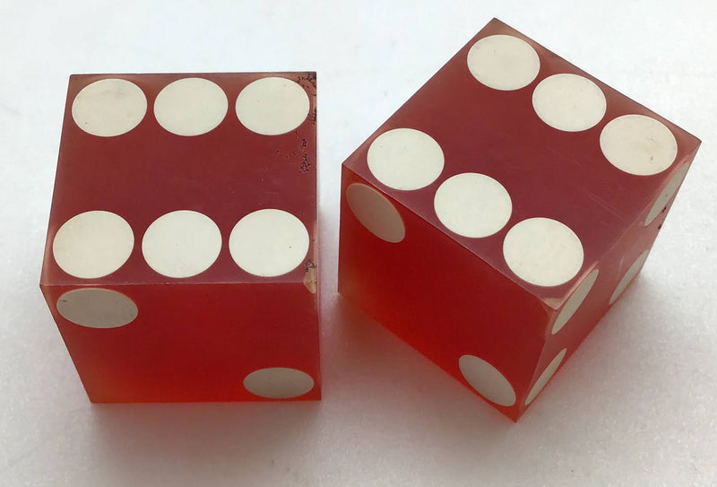 Silver City Casino Las Vegas Nevada Dice Pair Red