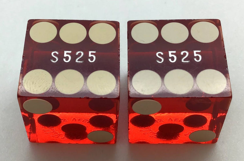 Silver City Casino Las Vegas Nevada Dice Pair Red