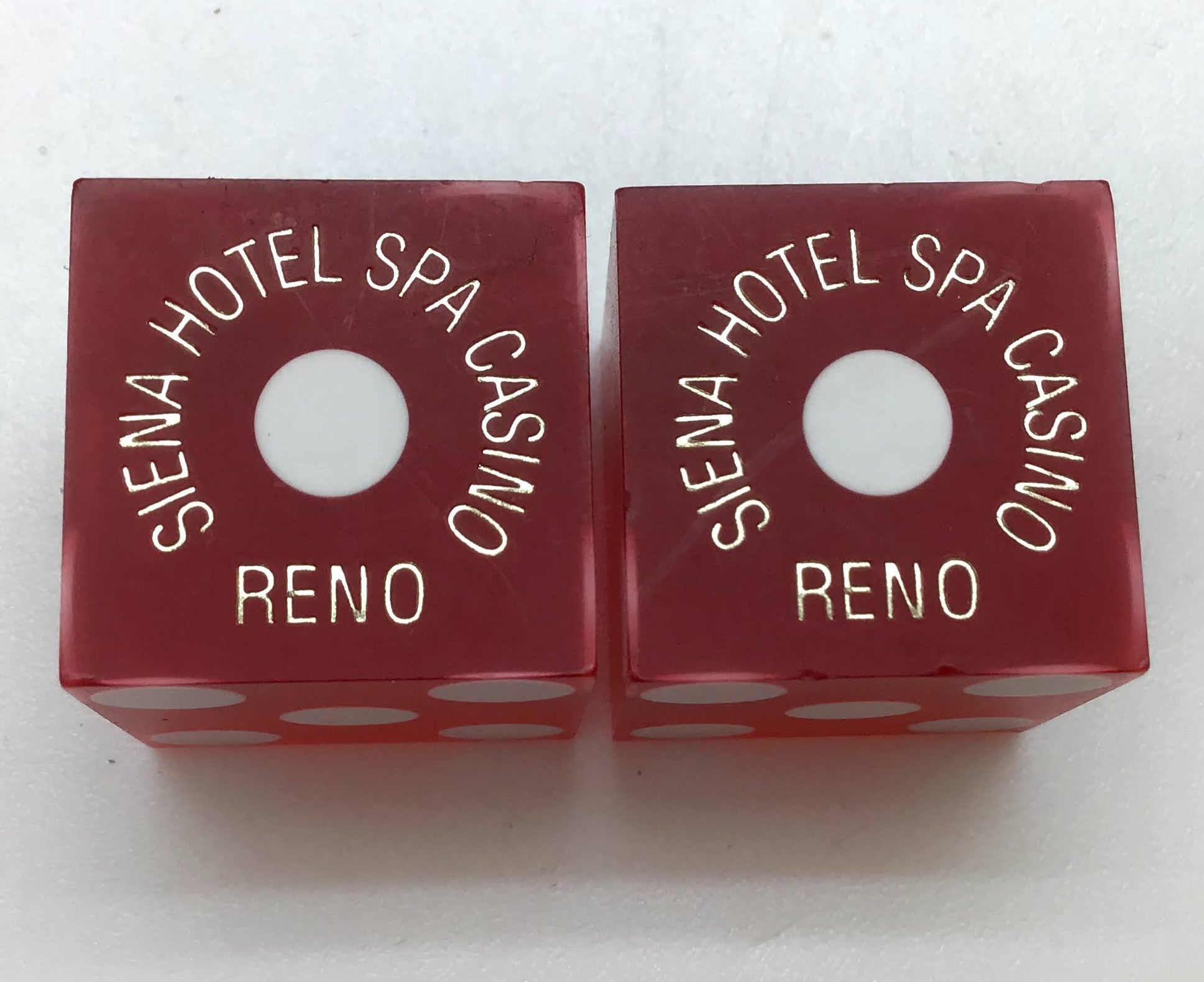 Siena Hotel Spa Casino Reno Nevada Used Pair of Dice