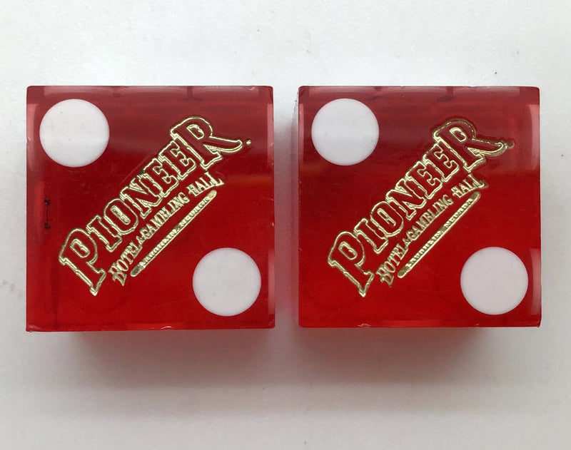 Pioneer Casino Las Vegas Used Pair of Dice