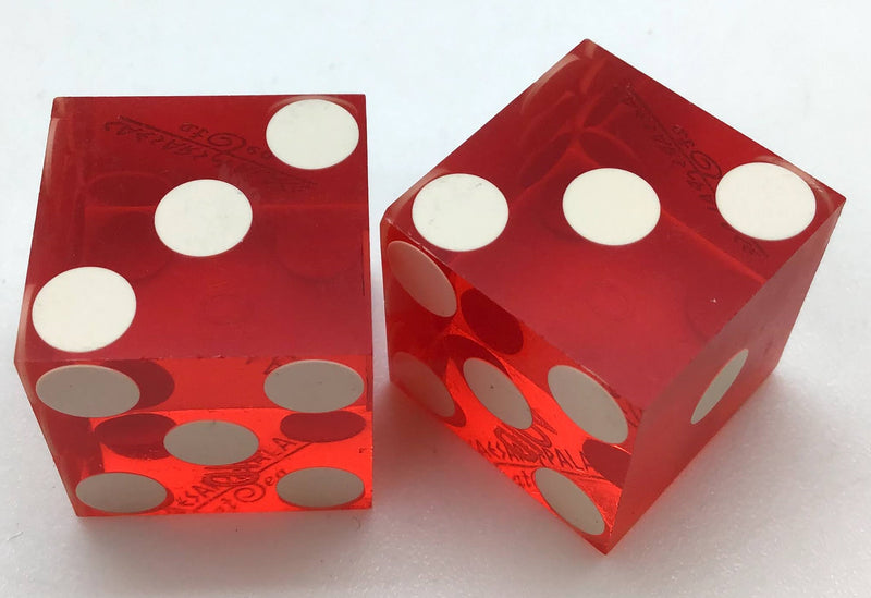 Caesars Palace at Sea Crystal Cruises Red Dice Pair