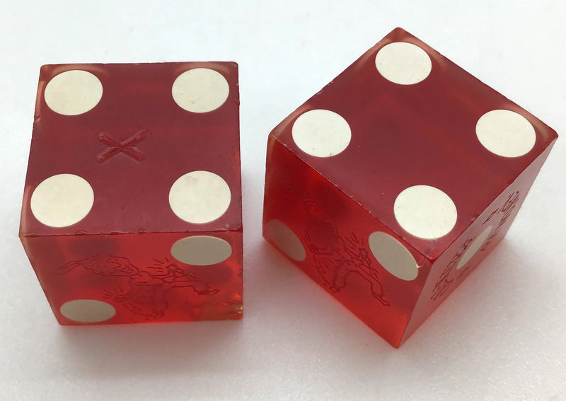 Cal Neva Reno Nevada Red Dice Pair