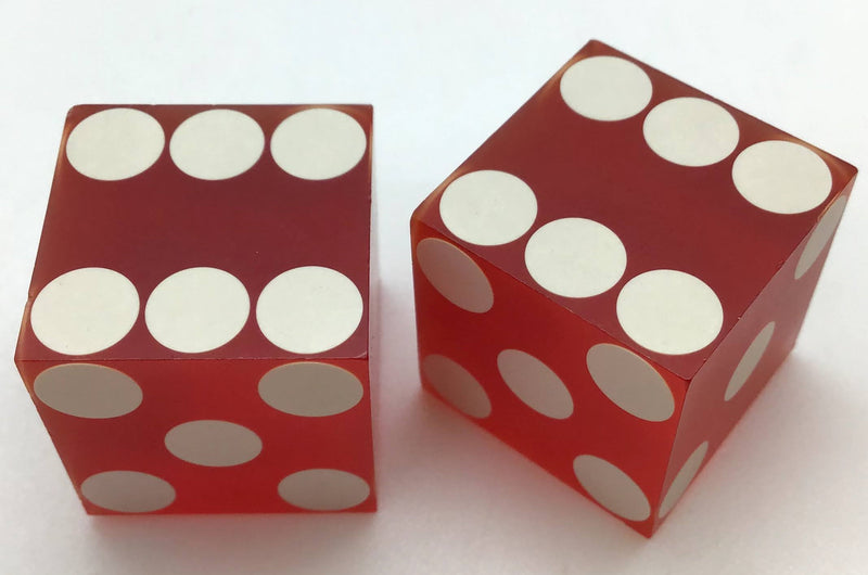 Aladdin Hotel Las Vegas Casino Red Dice Pair